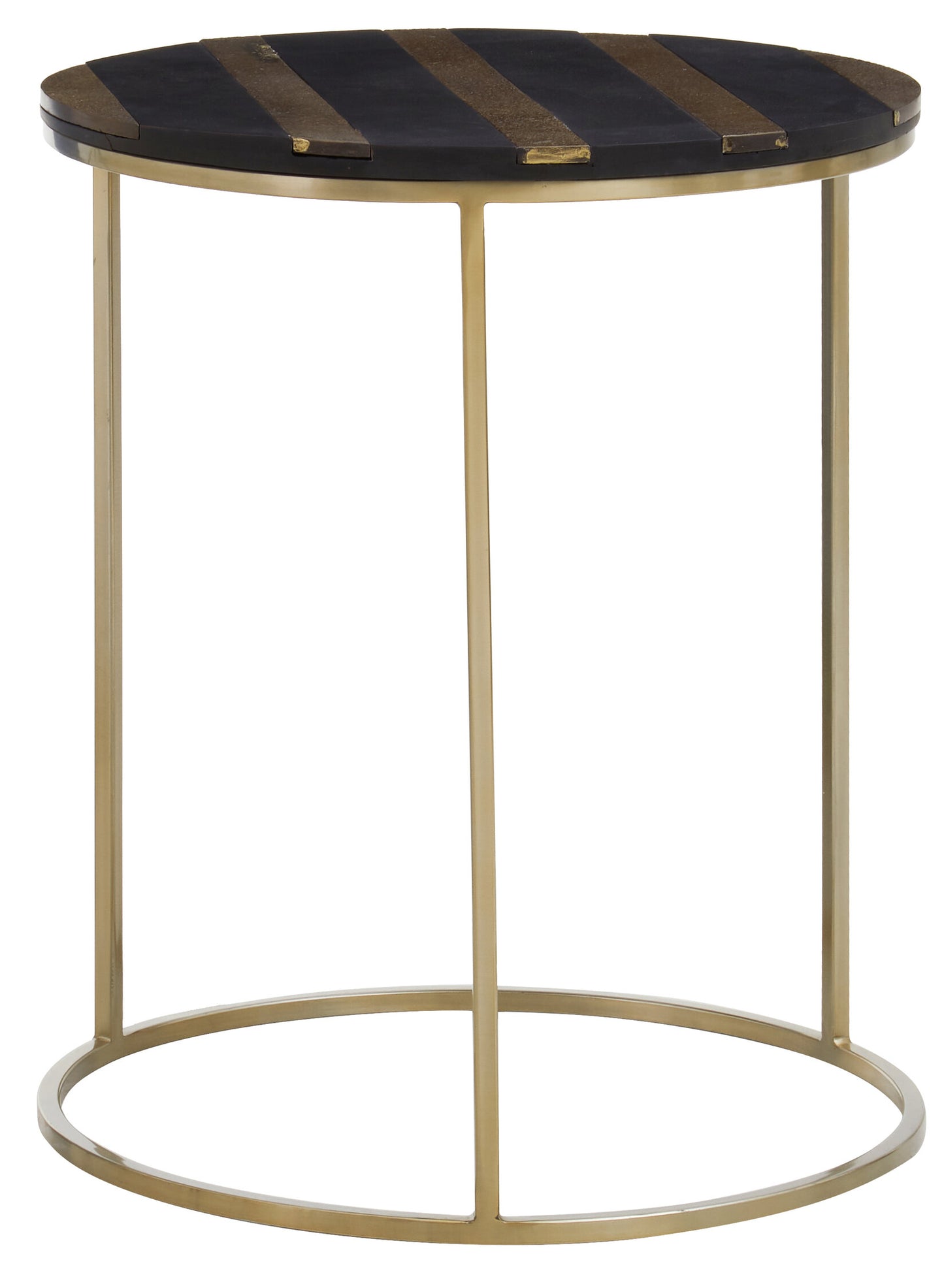 Hector Black And Gold Side Table