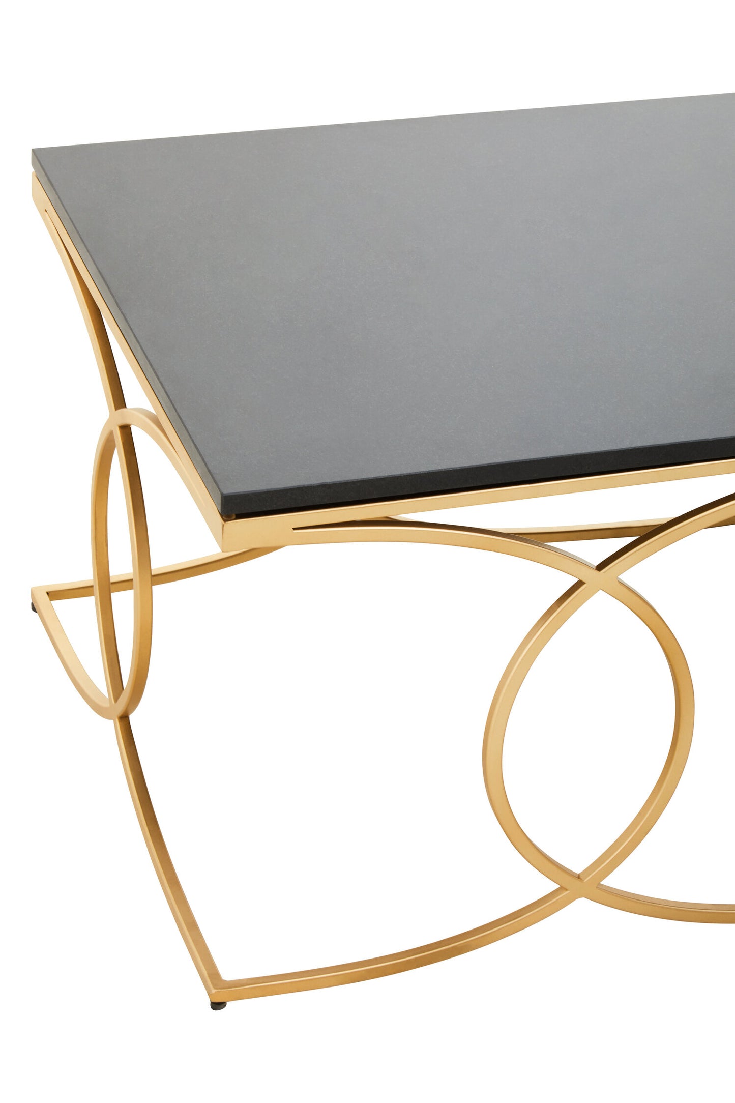 Katerina Black Marble Gold Coffee Table