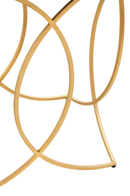 Katerina Black Marble Gold Console Table