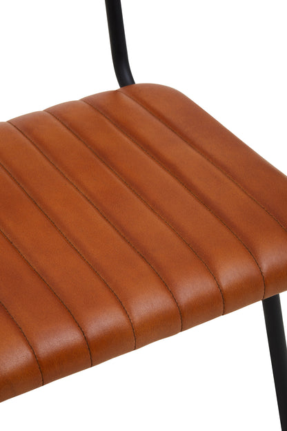 Buffalo Tan Leather Dining Chair