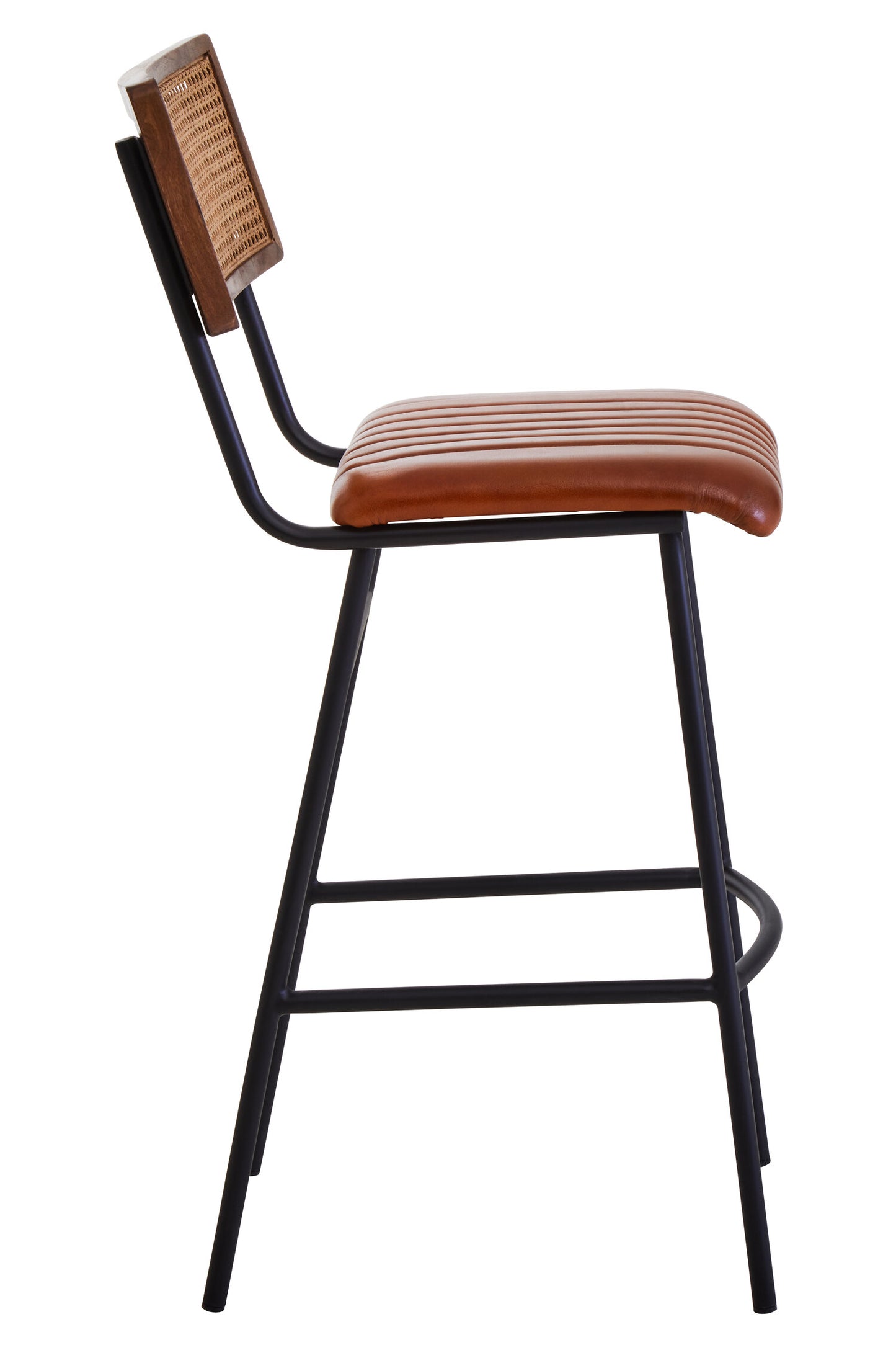 Buffalo Tan Leather Bar Chair