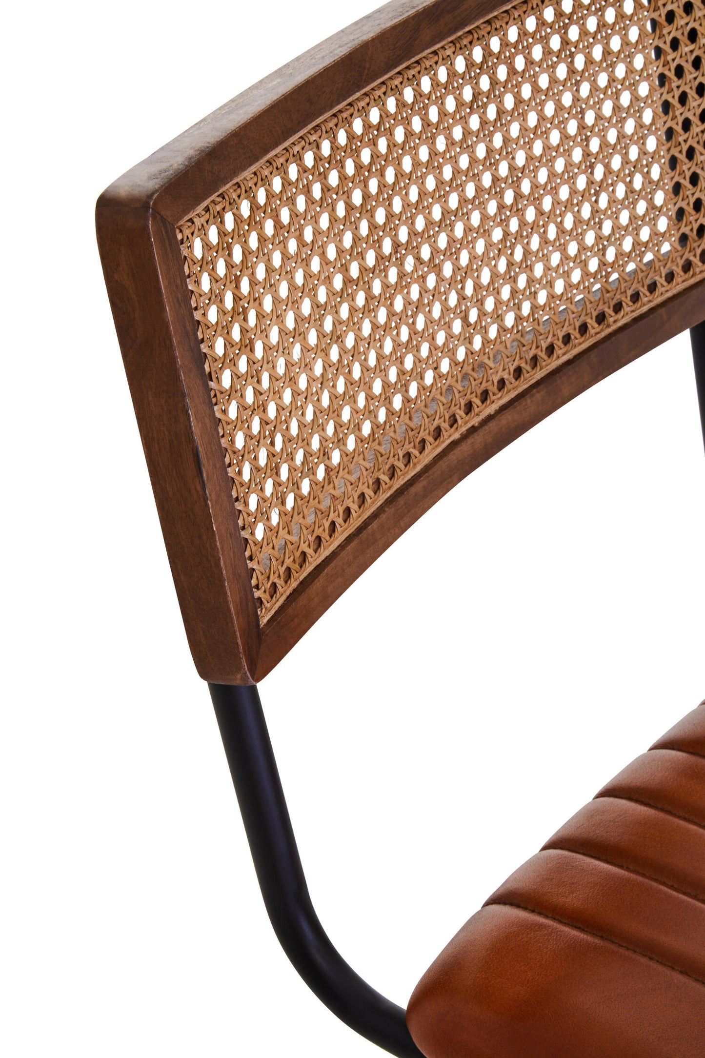 Buffalo Tan Leather Bar Chair
