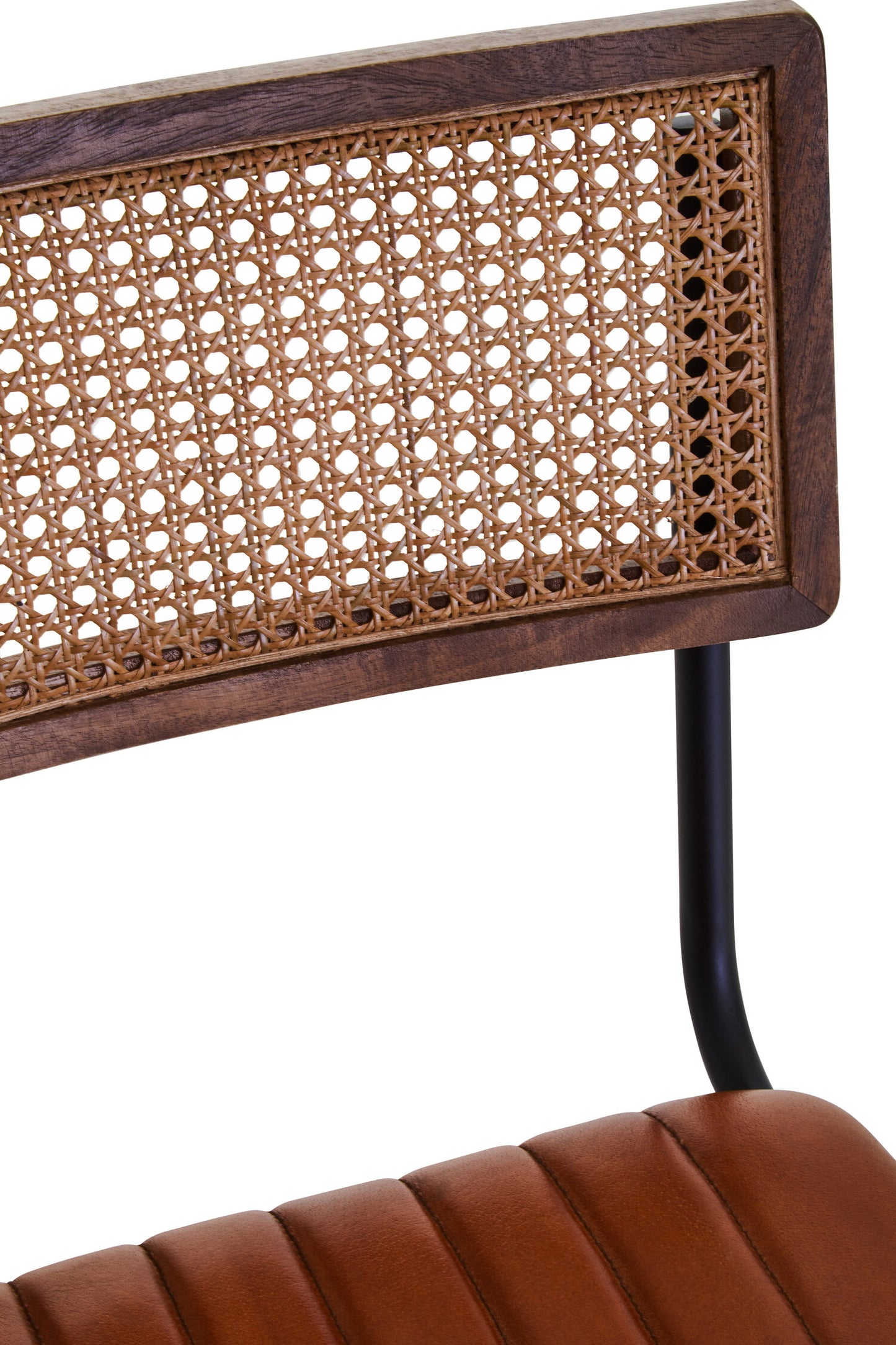 Buffalo Tan Leather Bar Chair