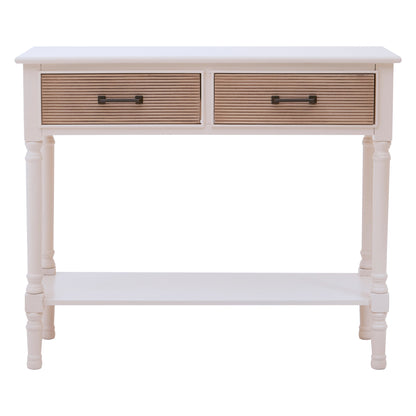 Cambridge 2 Drawers White Console Table