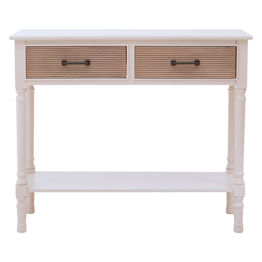 Cambridge 2 Drawers White Console Table