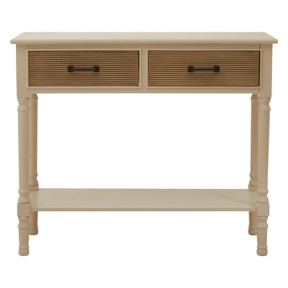 Cambridge 2 Drawers White Console Table