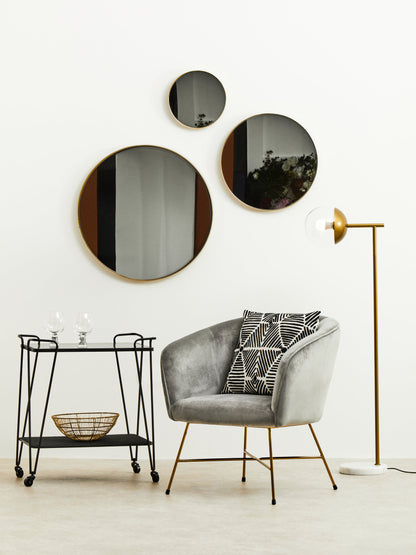 Alexi Luxe Medium Gold Wall Mirror