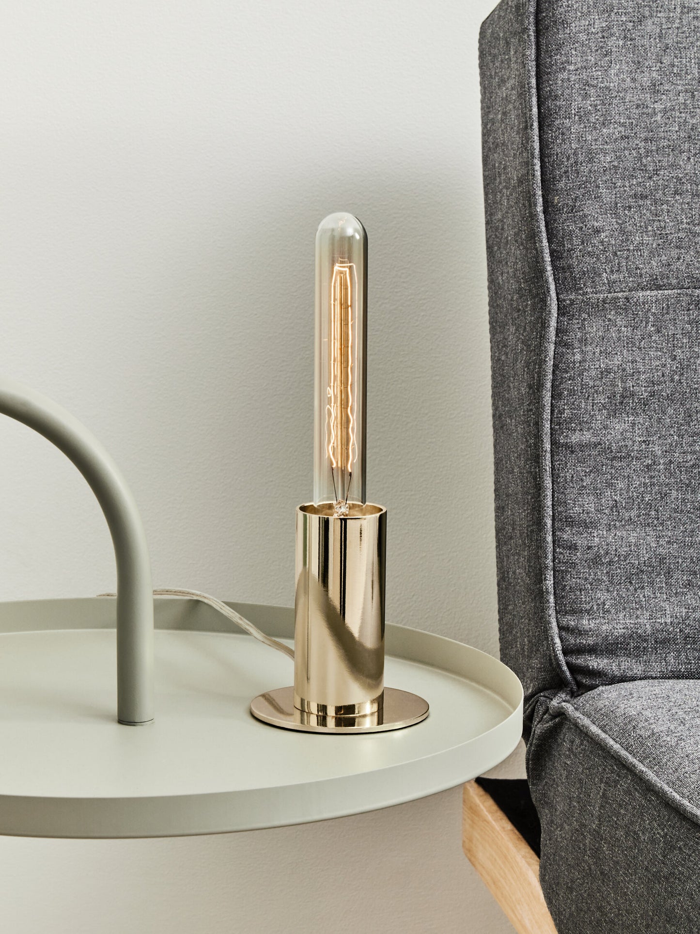 Stockholm Shiny Brass Modern Table Lamp
