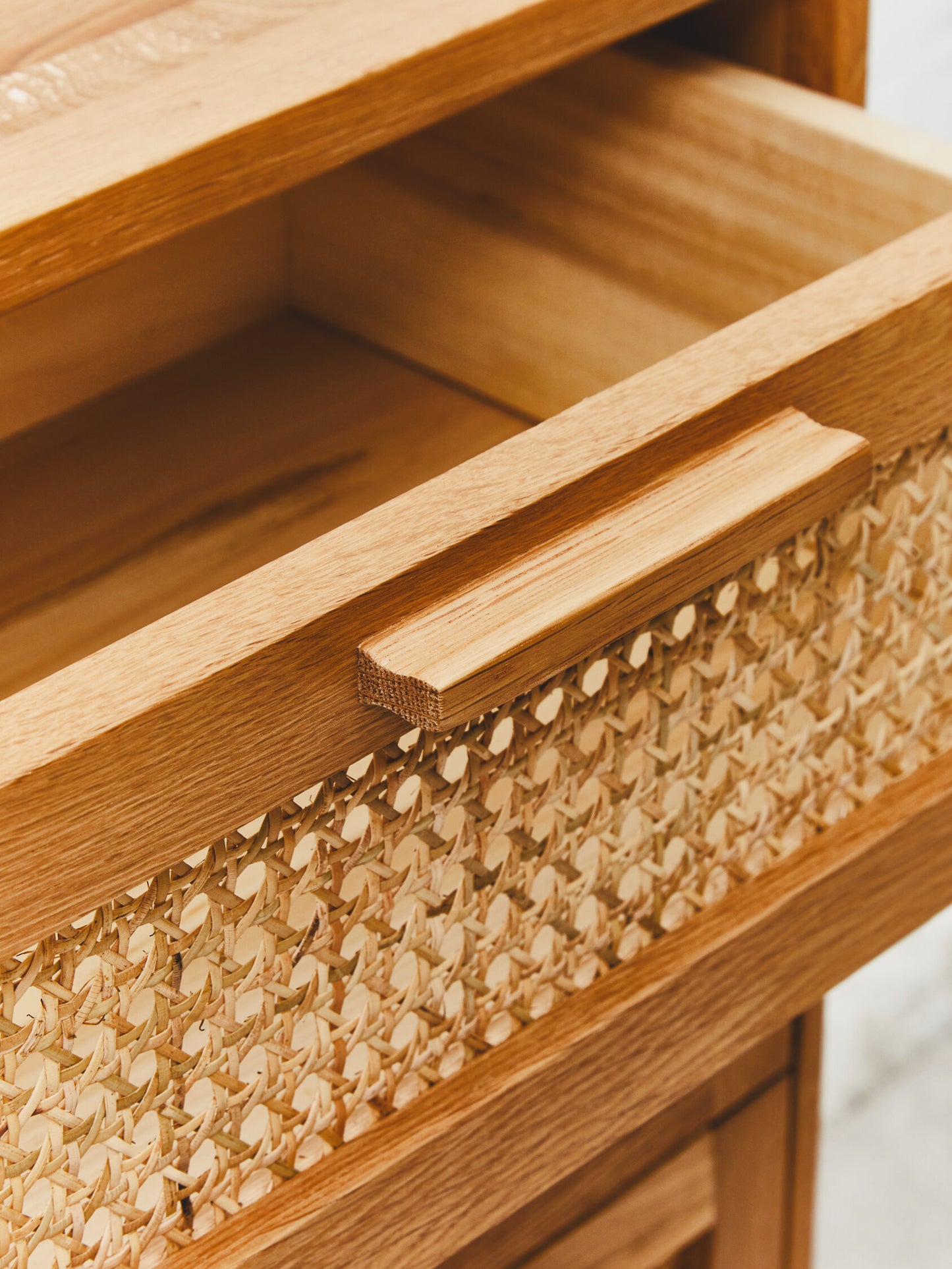 Austin and Oak Wood Chest 4 Drawers