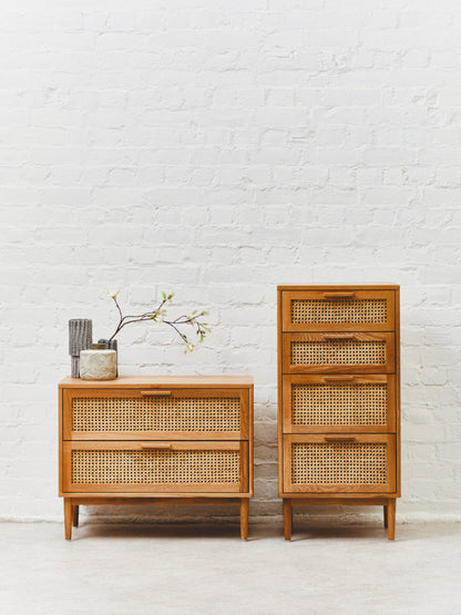 Austin and Oak Wood Chest 4 Drawers