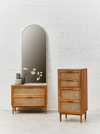 Austin and Oak Wood Chest 4 Drawers