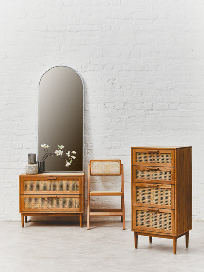 Austin and Oak Wood Chest 4 Drawers