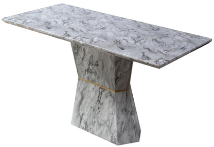 Capri Grey Marble Console Table