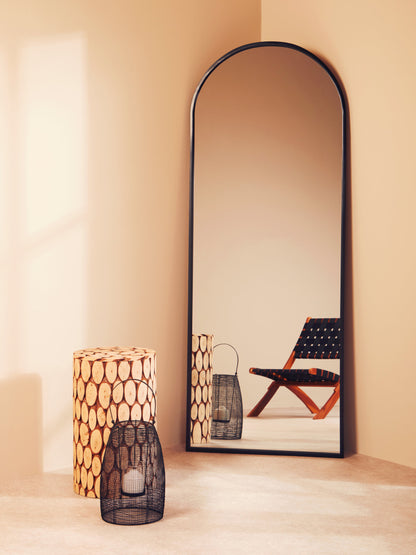 Rainforest Rustic Fir Wood Side Table Stool