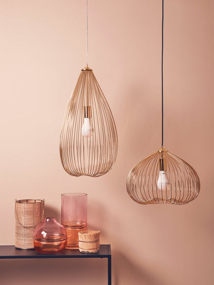 Industrial Gold Iron Pendant Light