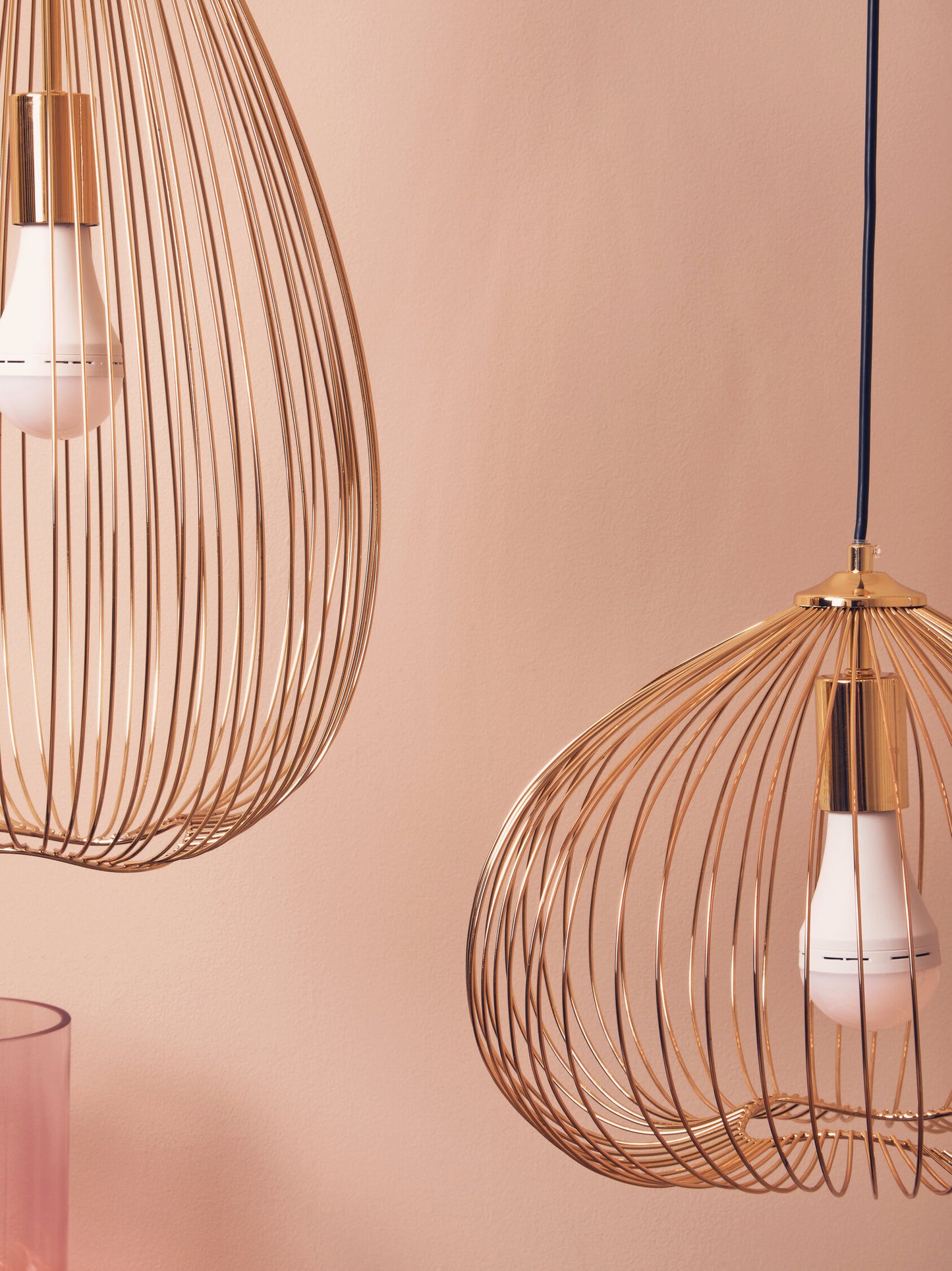 Industrial Gold Iron Pendant Light