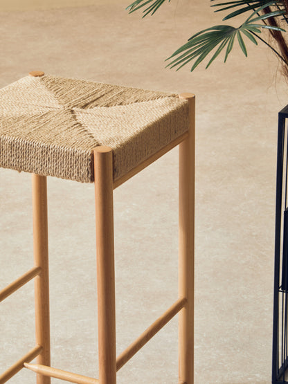 Bali Natural Rope Weave Bar Stool