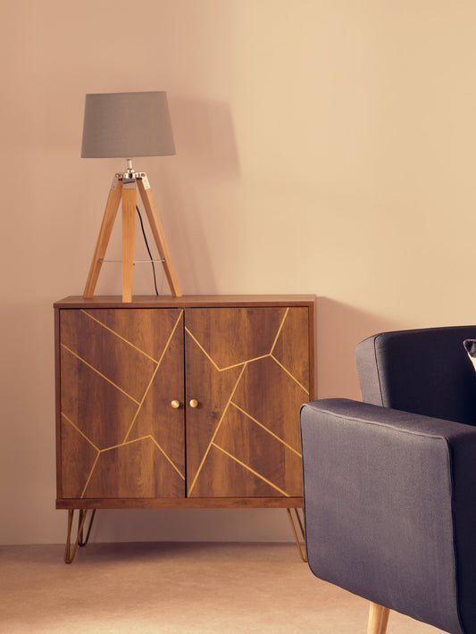 Murray Light Wood Tripod Table Lamp