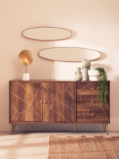 Marti White Marble Industrial Chic Table Lamp