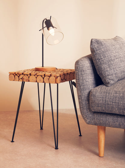 Stockholm Matte Black Curved Table Lamp
