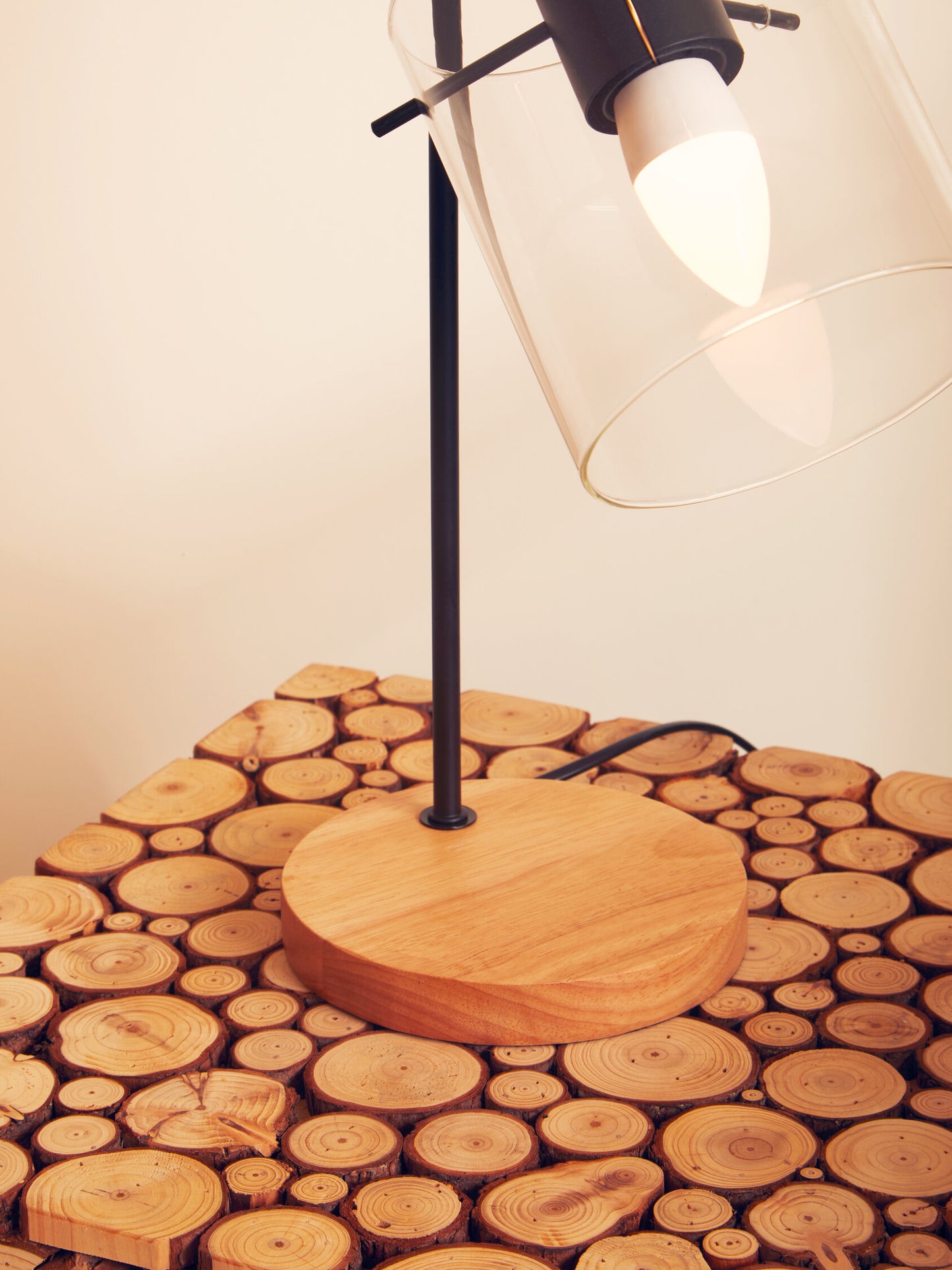 Stockholm Matte Black Curved Table Lamp