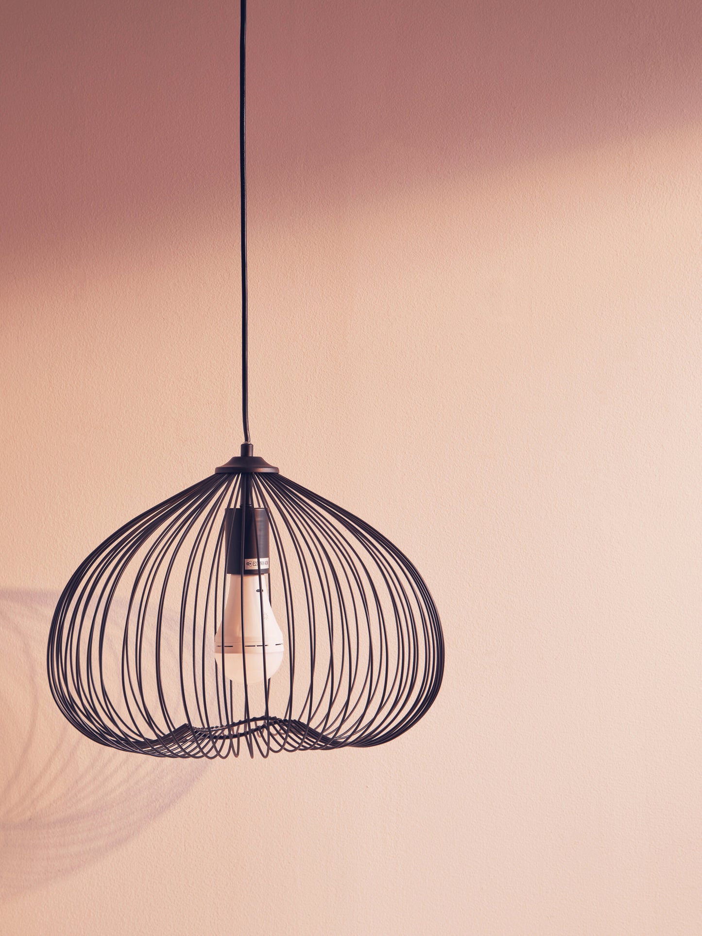 Industrial Black Metal Pendant Light