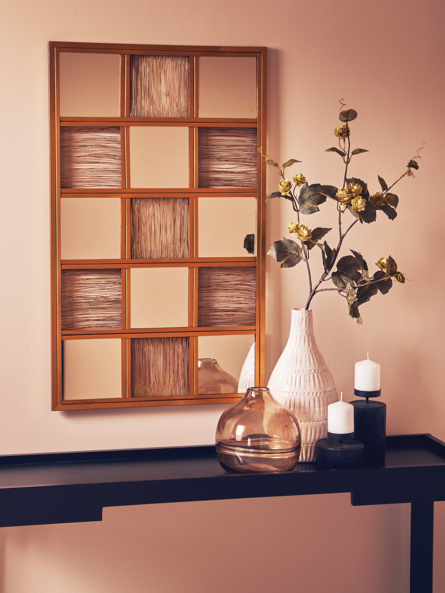 Artemis Gold Wire Wall Mirror