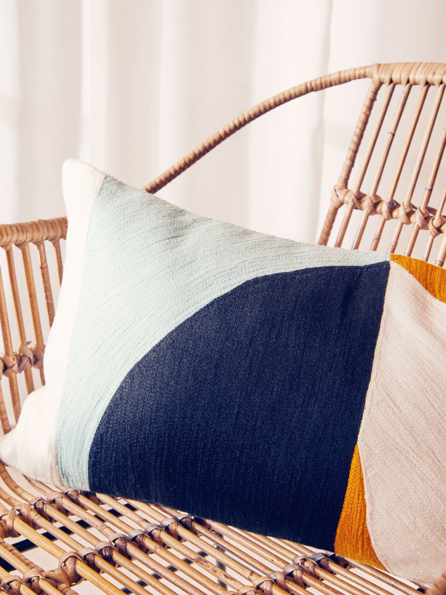 The Edit Multi Colour Rectangular Cushion