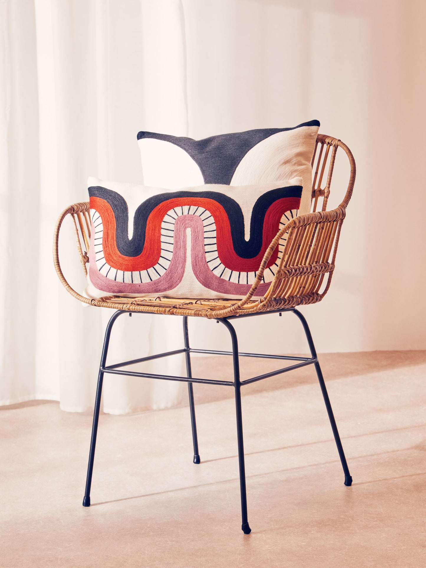 The Edit Curved Pattern Rectangular Cushion