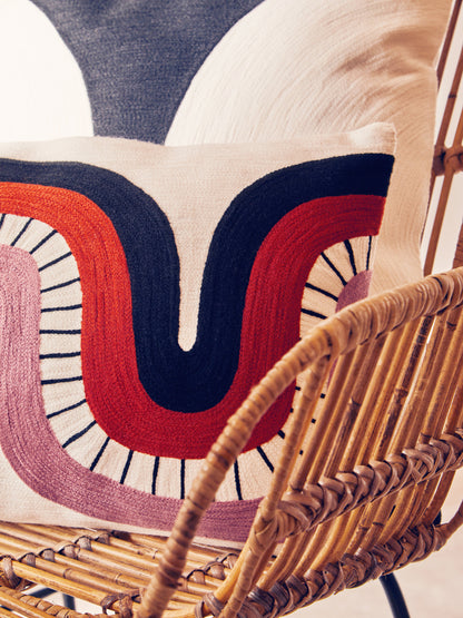The Edit Curved Pattern Rectangular Cushion
