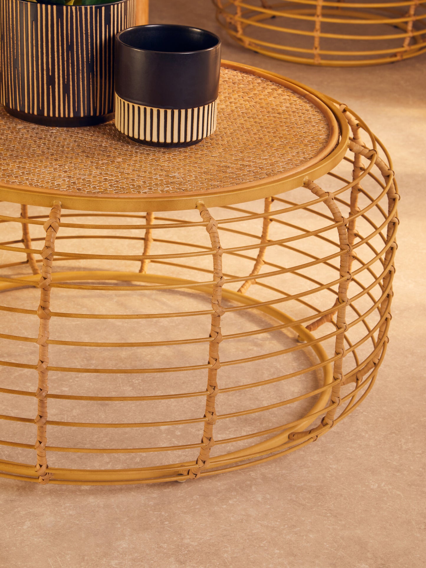 Mooro Round Rattan Coffee Table