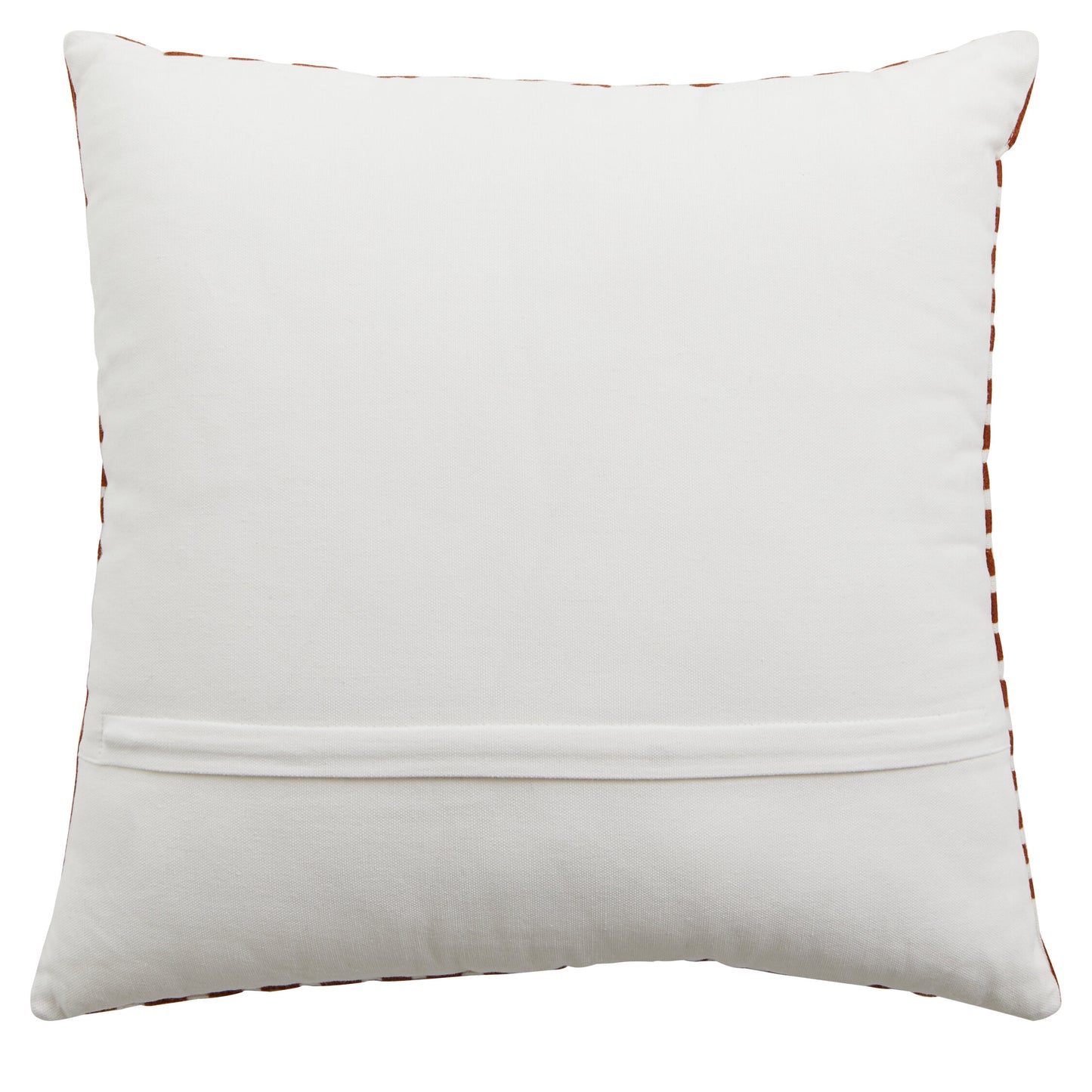 The Edit Rust White Decorative Cushion | Bali & Blue