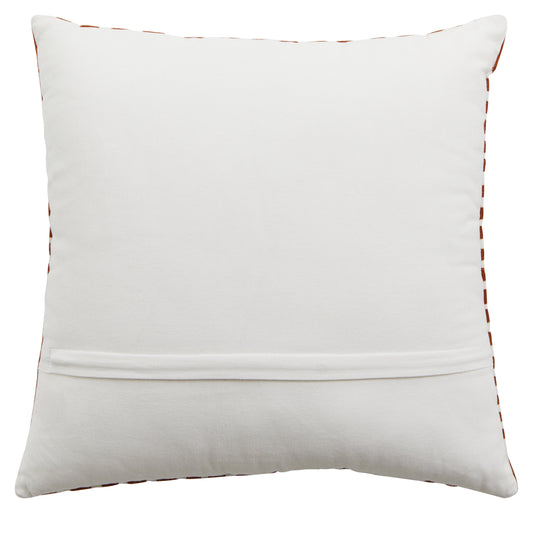 The Edit Rust White Decorative Cushion | Bali & Blue