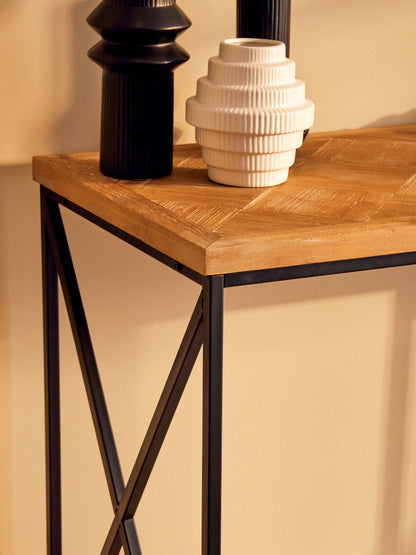 Alexander Parquet Fir Wood Console Table