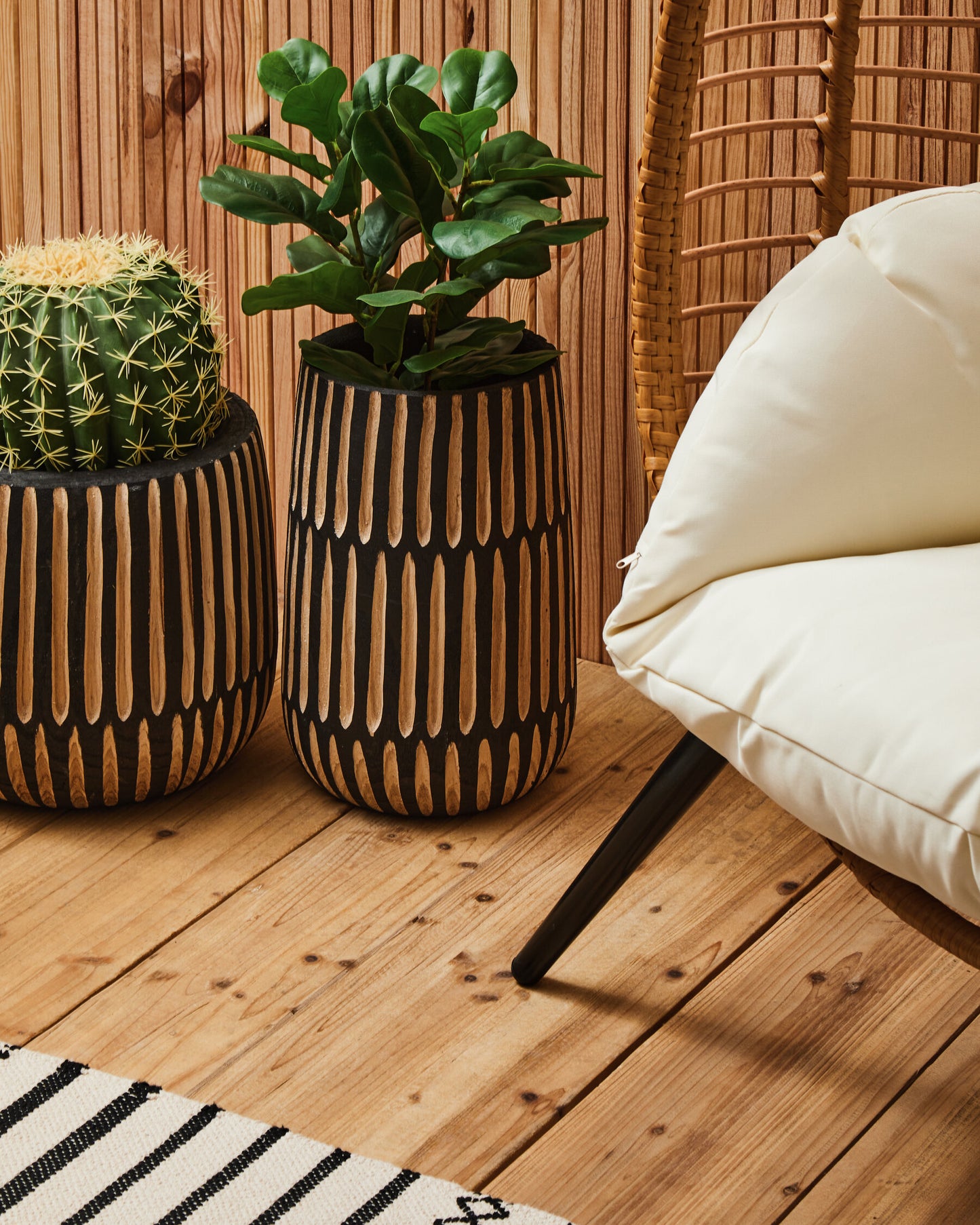 Lombok Natural Rattan Effect Egg Chair