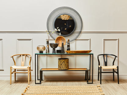 Austin Wishbone Matt Black Dining Chair