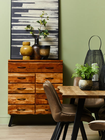 Marlon 9 Drawer Acacia Chest