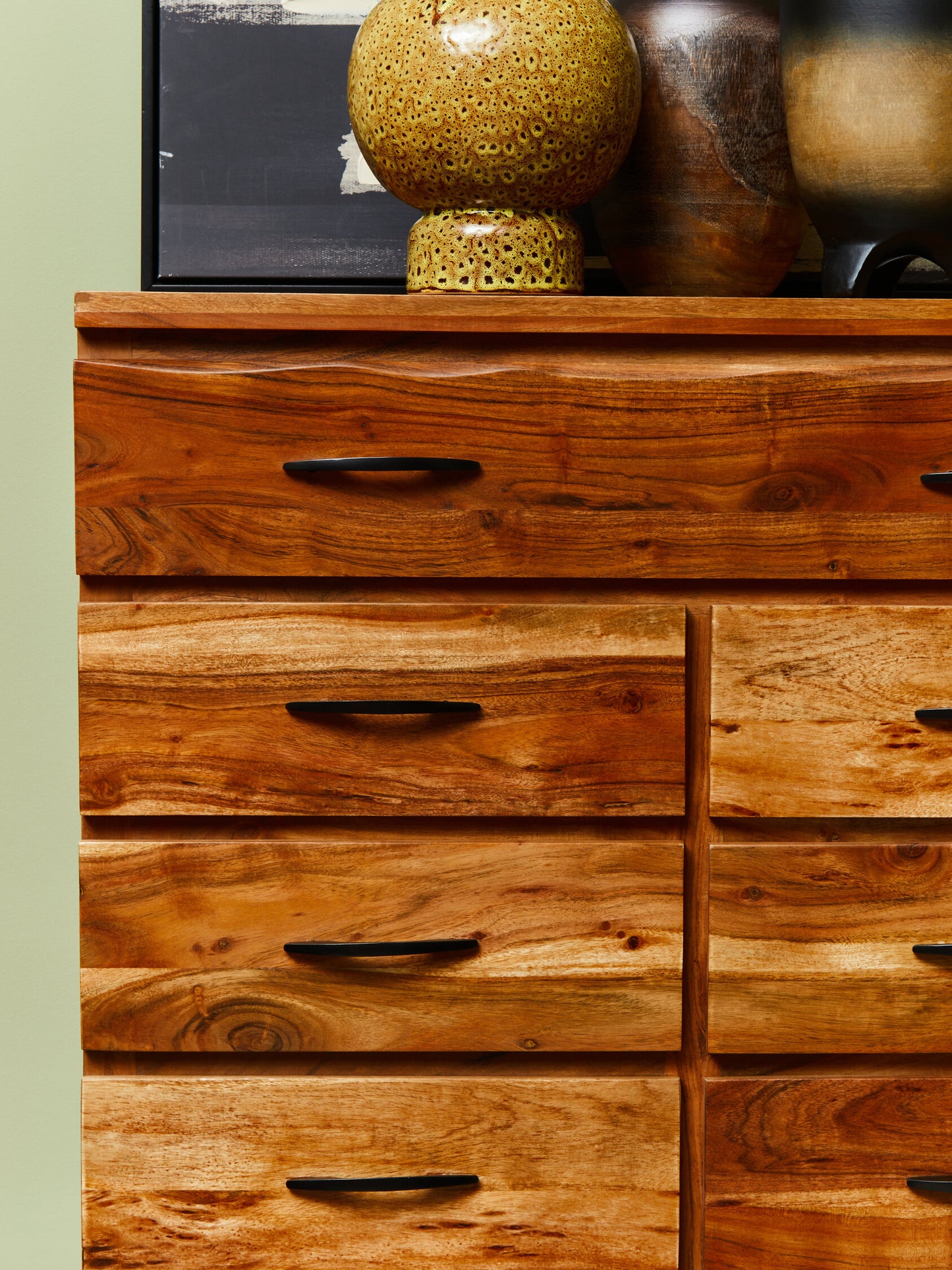 Marlon 9 Drawer Acacia Chest