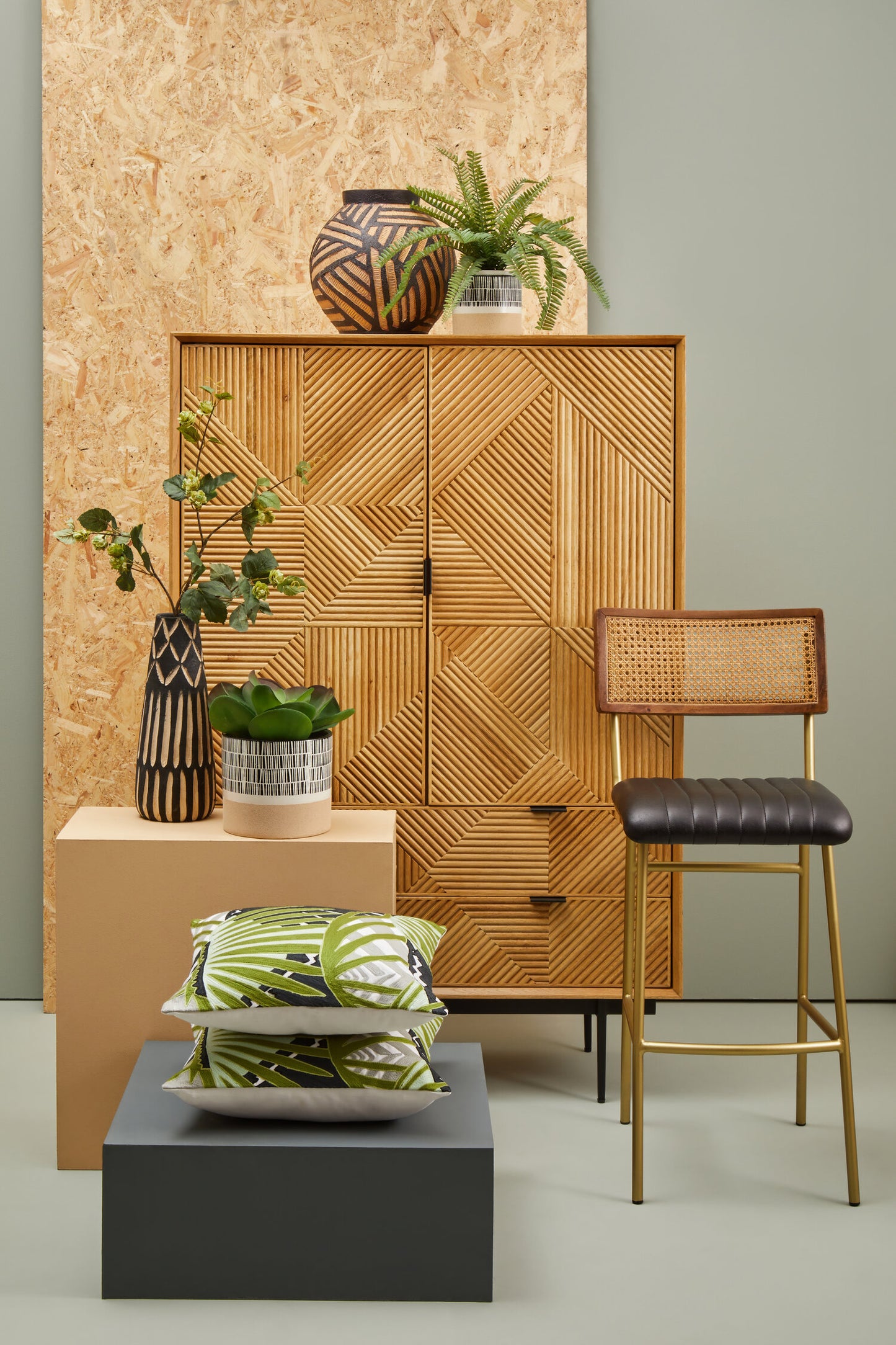 The Edit Botanical Green Cushion