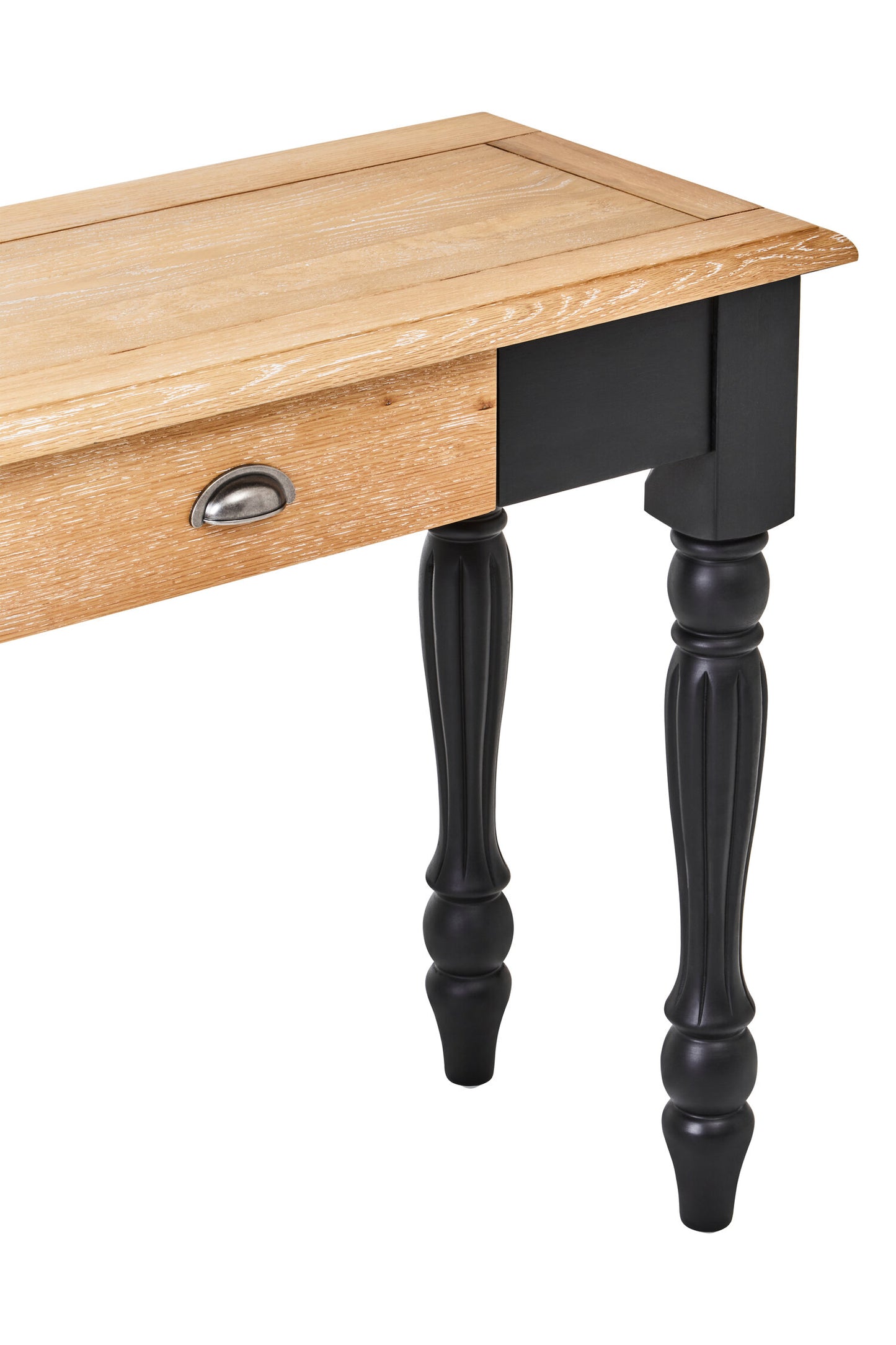 Davenport Grey Wash and Antique Black Console Table