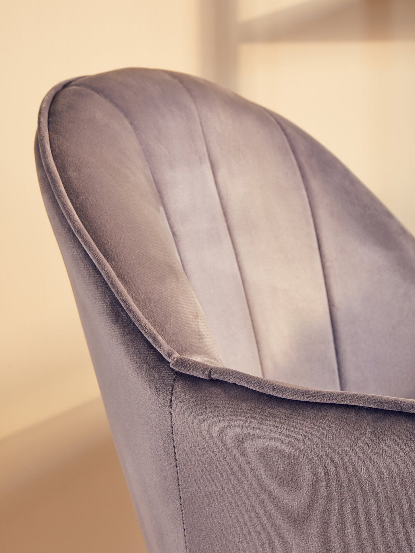 Amara Grey Velvet And Gold Base Home Office Chair