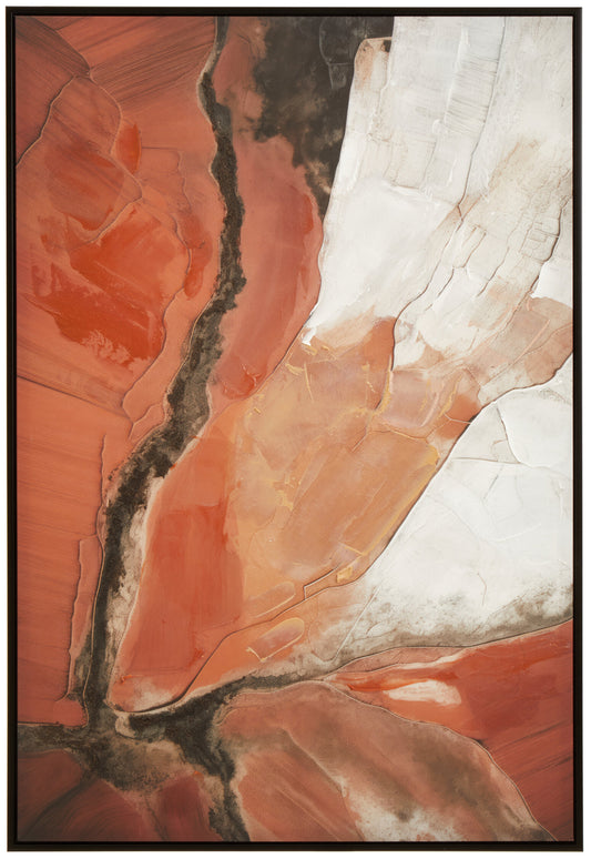 Galleria Terracotta Textured Abstract Wall Art | Bali & Blue