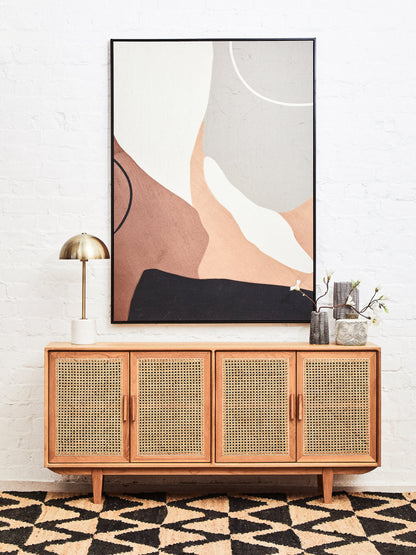 Austin and Oak Wood 4 Door Sideboard