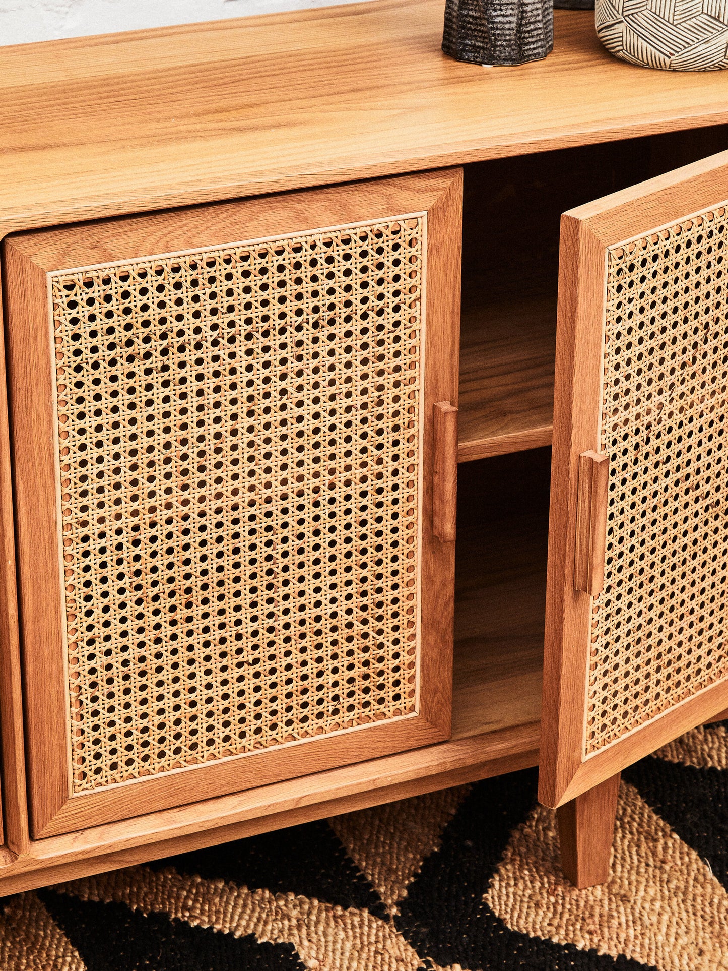 Austin and Oak Wood 4 Door Sideboard