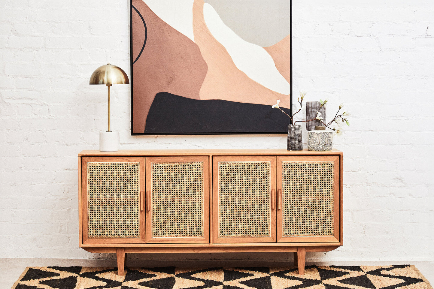 Austin and Oak Wood 4 Door Sideboard