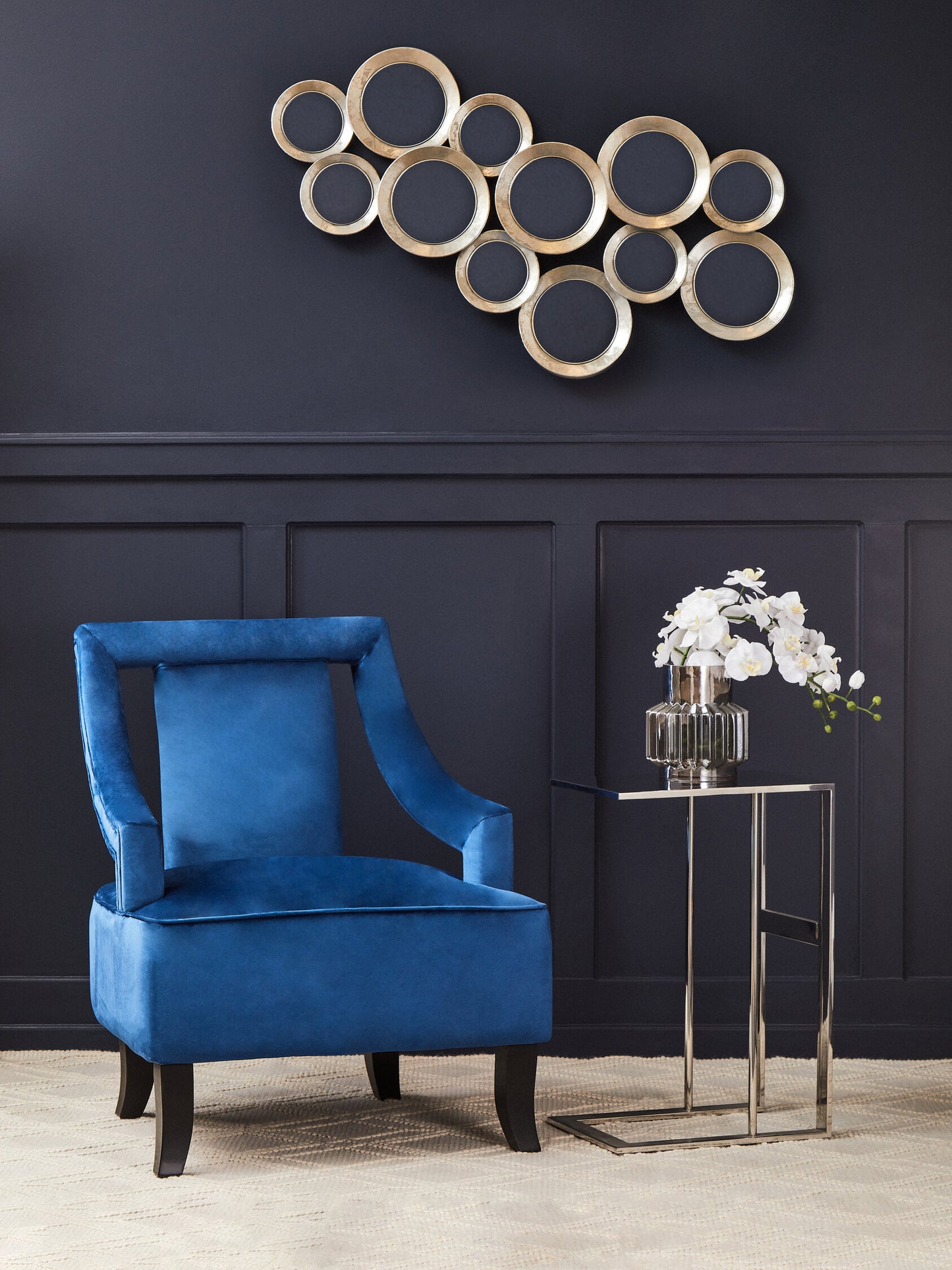Mia Silver Side Table