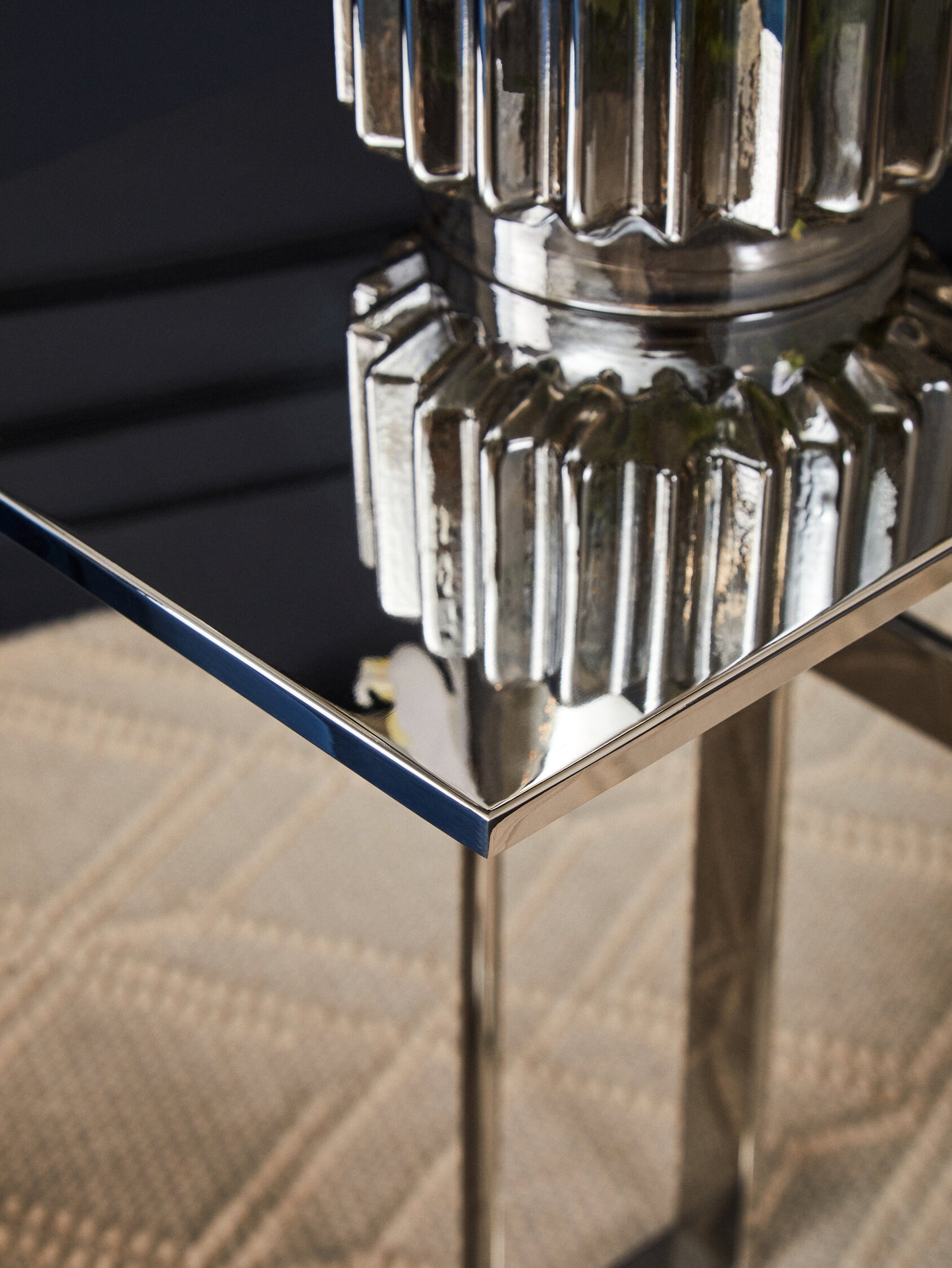 Mia Silver Side Table