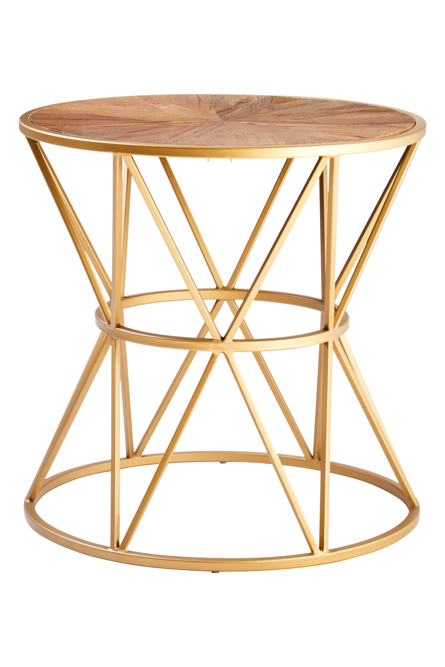 Hestia Gold Starburst Round Side Table | Bali & Blue