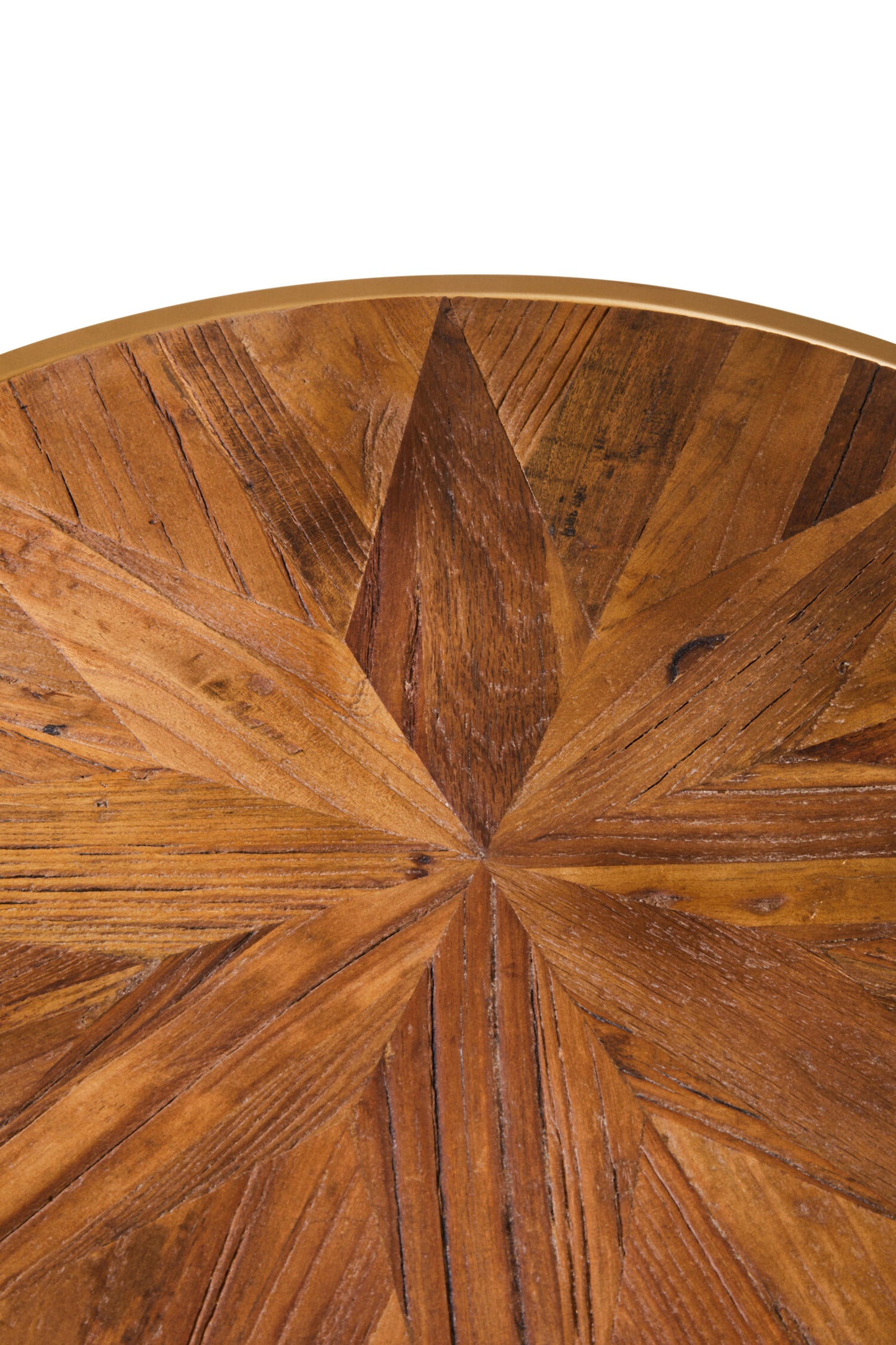 Hestia Gold Starburst Round Side Table