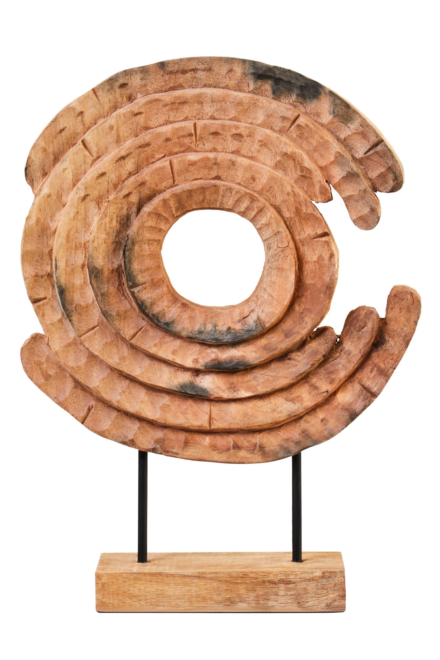 Luxe Decor Mango Wood Ring Sculpture